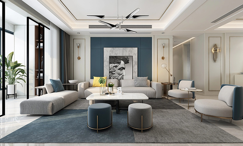 125平米鄭州家裝設計-永威西郡家裝設計效果圖