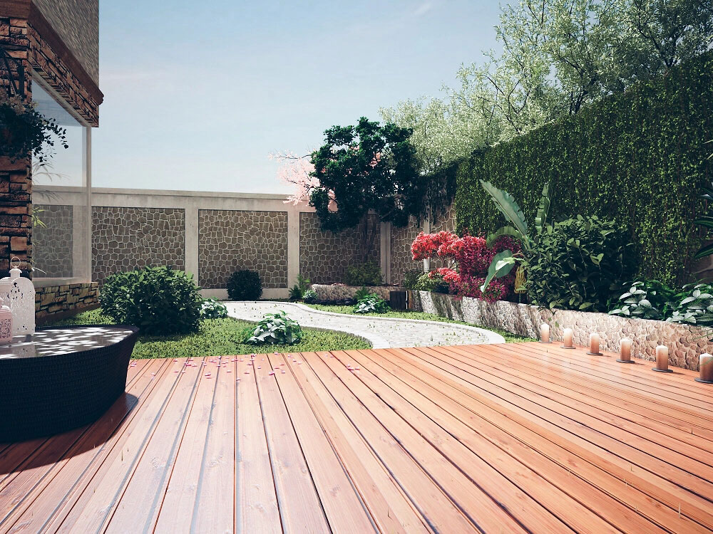 鄭州別墅庭院設(shè)計(jì)效果圖