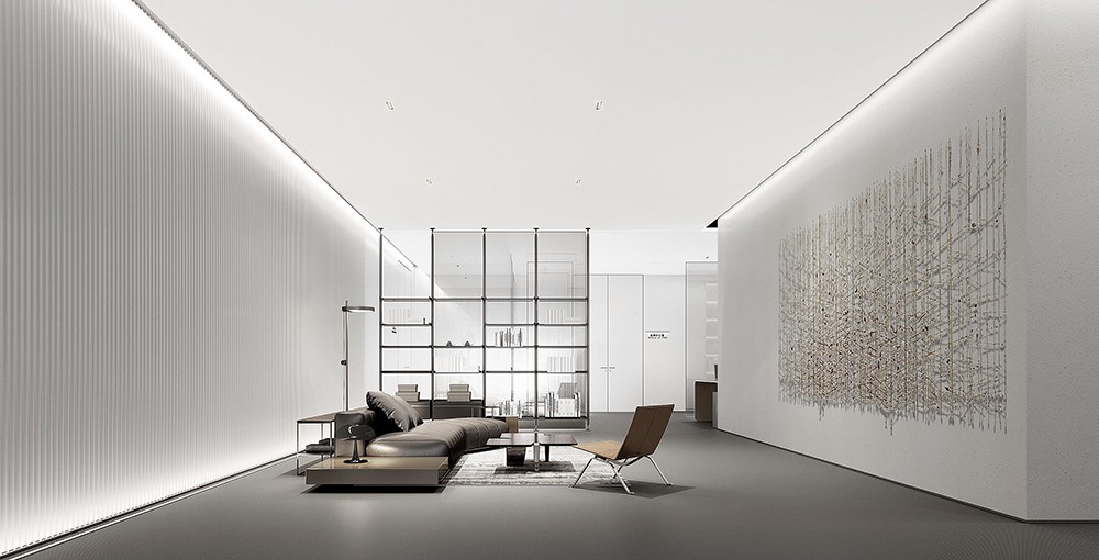 2100平米新鄭企業(yè)辦公樓設計效果圖