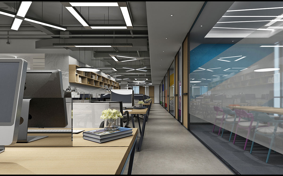 420平米傳媒公司辦公室設(shè)計效果圖