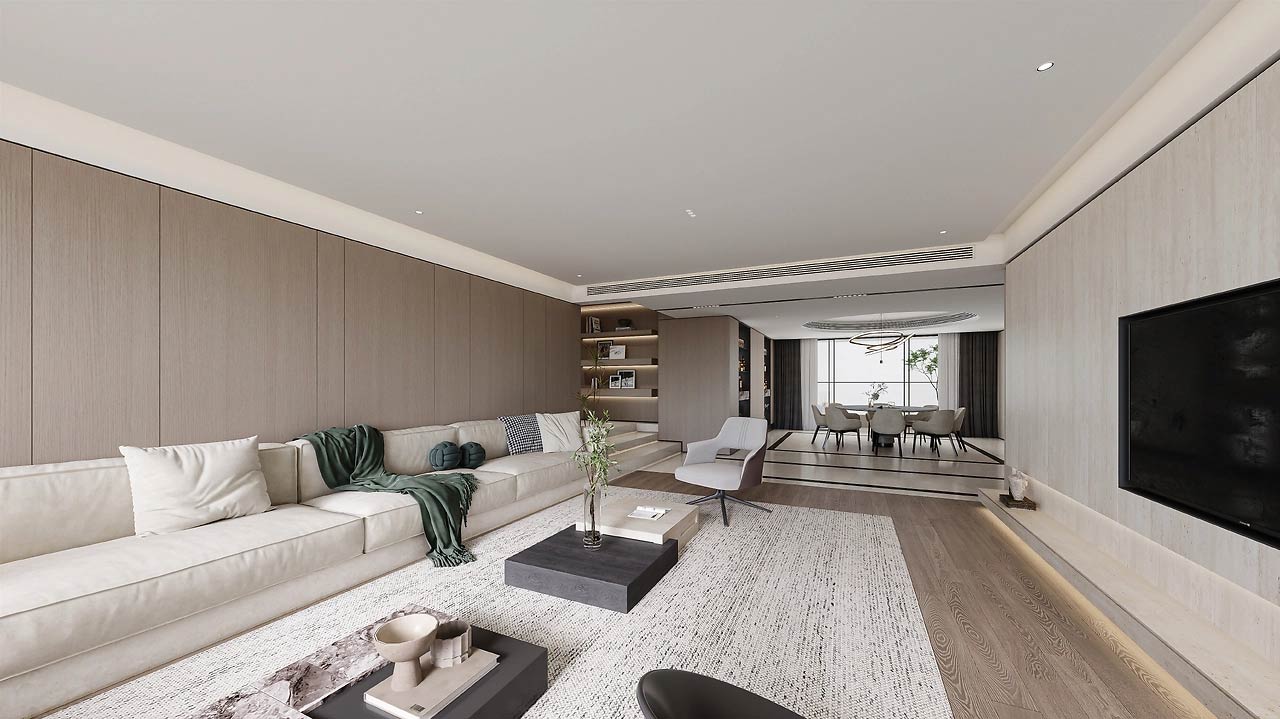 143平米鄭州二手房裝修設(shè)計效果圖